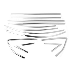 Ford Focus Window Trim - Omac - Gloss Silver - '12-'18 Ford Focus Window Trim - Omac - Gloss Silver - '12-'18